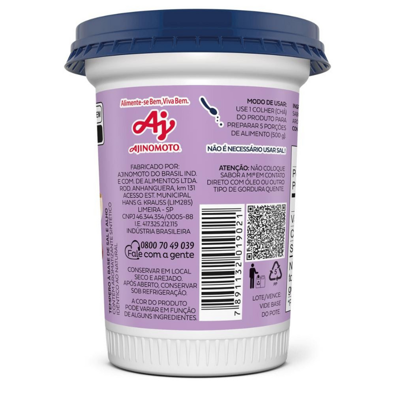 Tempero Sabor A Mi® Alho E Sal 300g