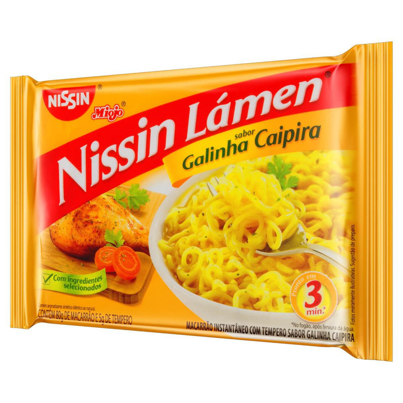 MACARRÃO INSTANTÂNEO NISSIN LAMEN GALINHA CAIPIRA 85G