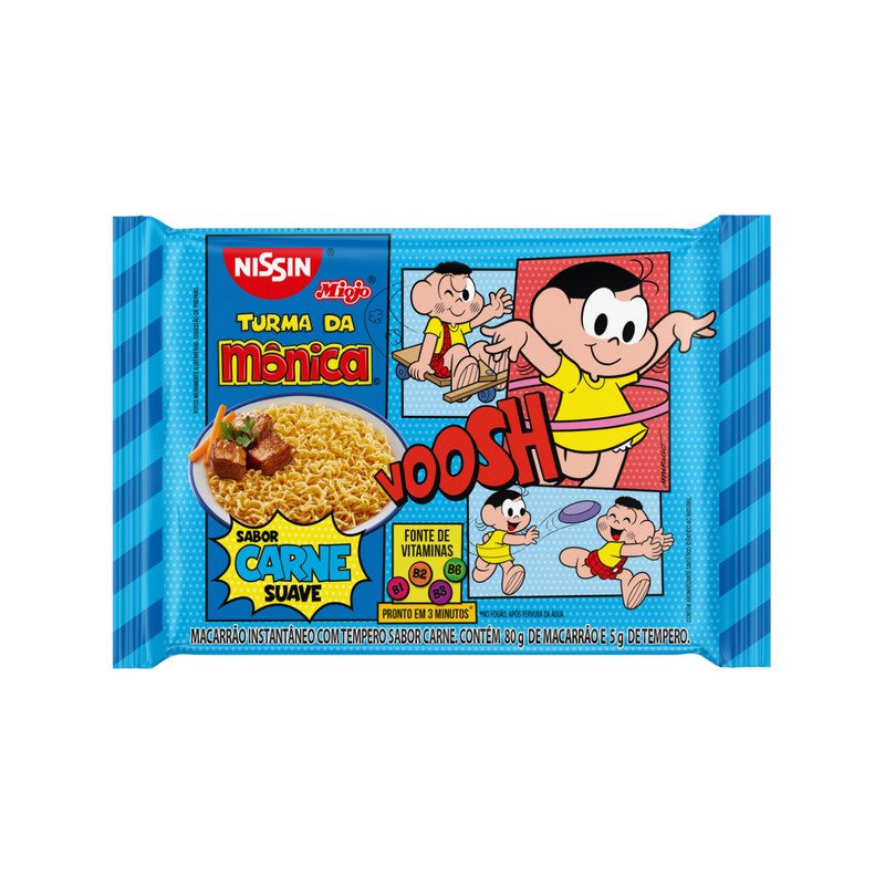 MACARRÃO INSTANTÂNEO NISSIN LAMEN SUAVE CARNE 85g