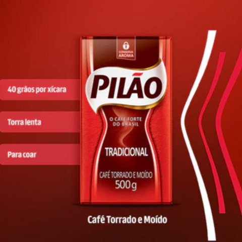 CAFÉ PILÃO VÁCUO 500G TRAD