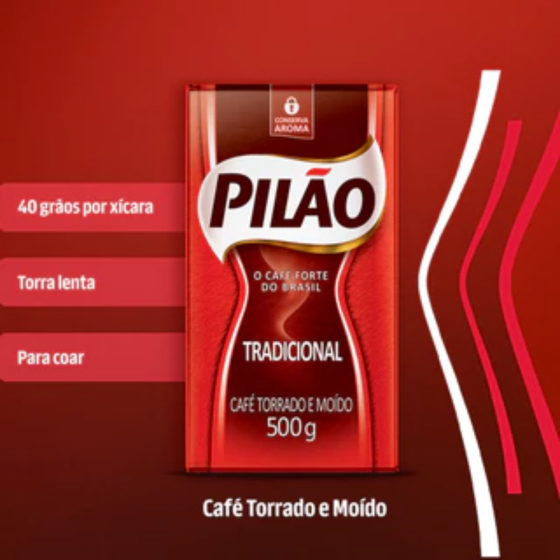 CAFÉ PILÃO VÁCUO 500G TRAD
