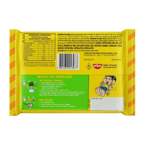 Macarrão Instantâneo Nissin Turma da Monica Milho na Manteiga 75gr