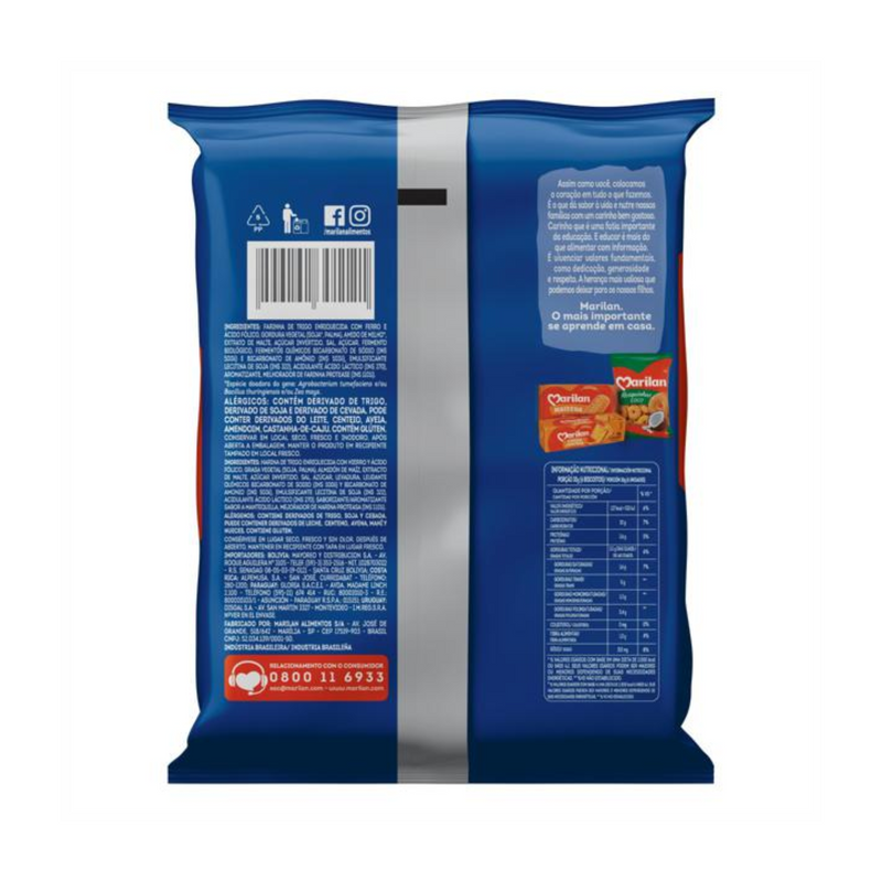 Biscoito Cream Cracker Água e Sal Marilan 350g