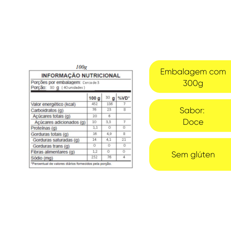 Biscoito De Polvilho Doce 100g Vale D'ouro