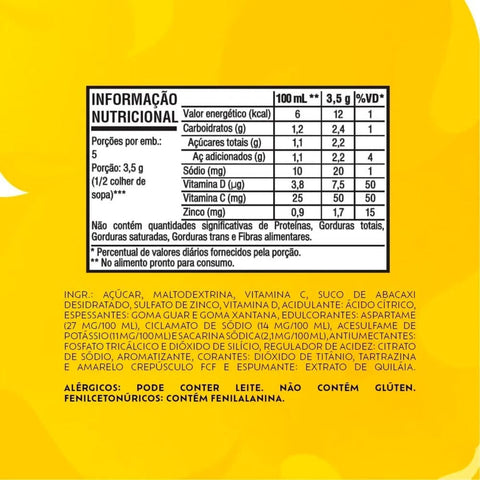 Refresco Em Pó Tang Abacaxi 18g