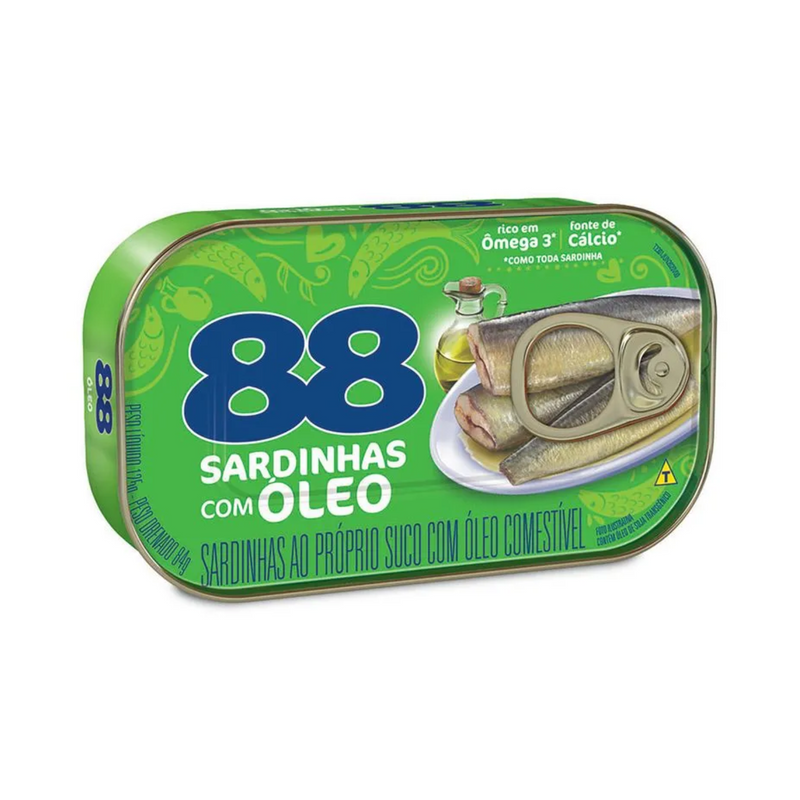 Sardinha 88 ao Óleo Lata 84g