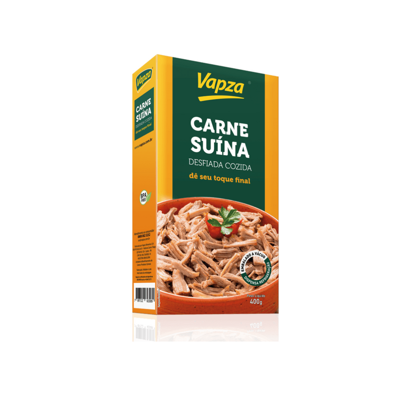 Carne Suína Desfiada Cozida Vapza 400 GRAMAS