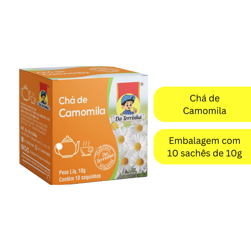 CHA DE CAMOMILA DA TERRINHA 10G - SÓ SHOPIFY