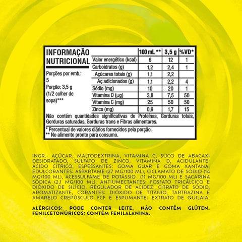 Refresco em Pó Tang Abacaxi - Display 18x18g