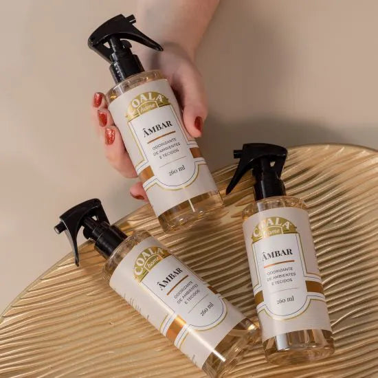 ODORIZANTE DE AMBIENTES E TECIDOS AMBAR 260ML