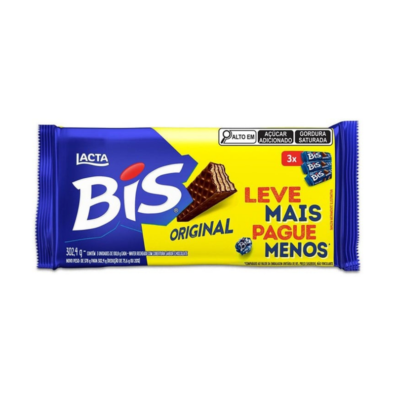 BIS MULTIPACK 3X100,8G AO LEITE