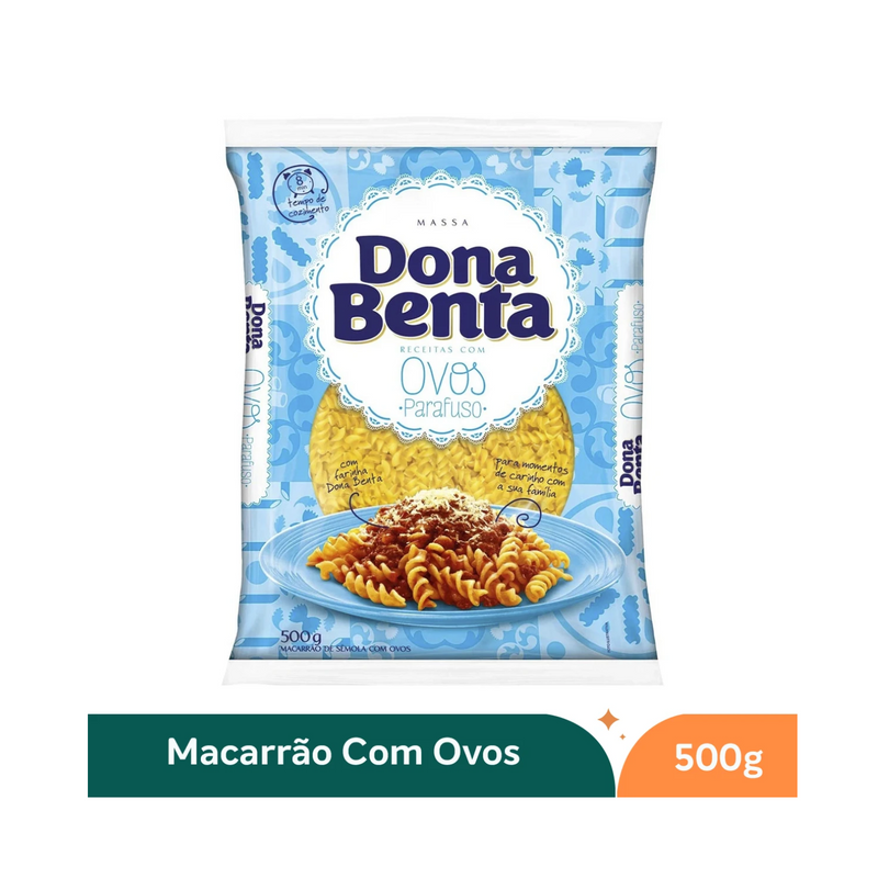 Macarrão Parafuso C/ovos Dona Benta - 500g