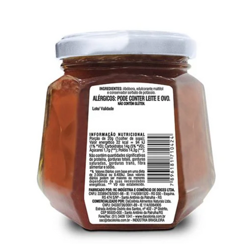 DOCE DE ABOBORA ZERO 270G  - DACOLÔNIA