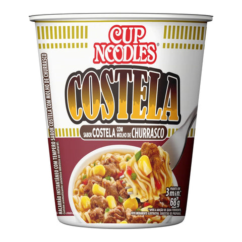 Macarrão Instantâneo Cup Noodles 68G - Nissin - COSTELA