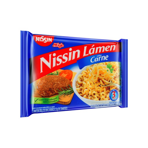 Macarrão Instantâneo. Nissin Lámen Carne 85g