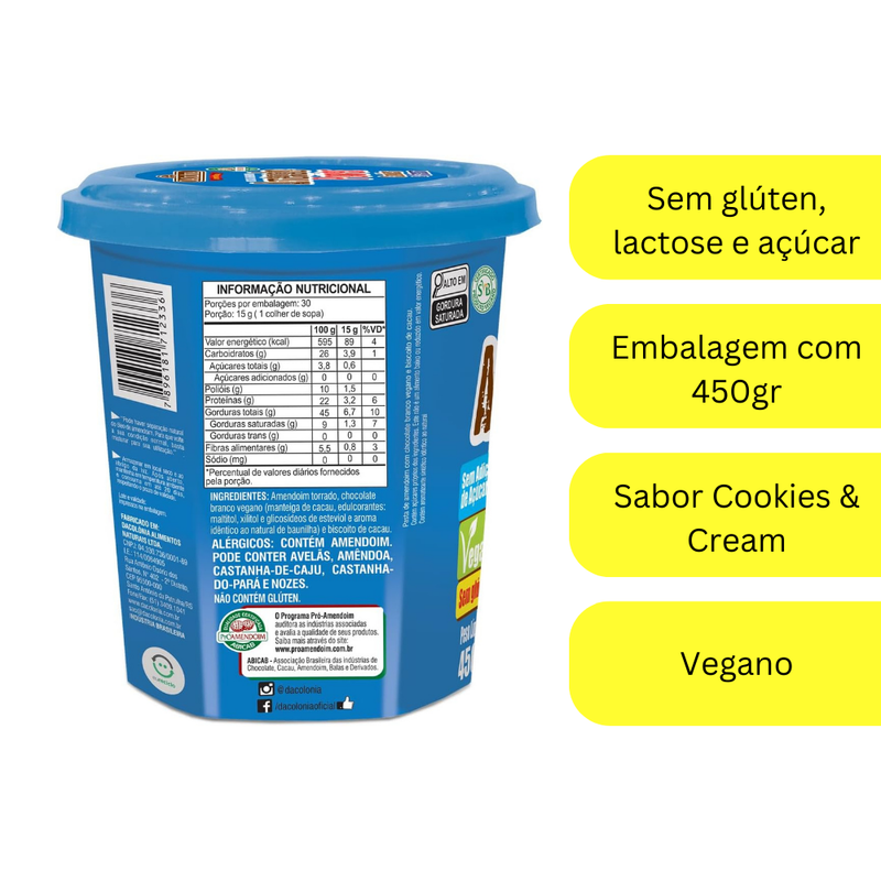 Amendopower C/cookies & Cream DaColônia 450g
