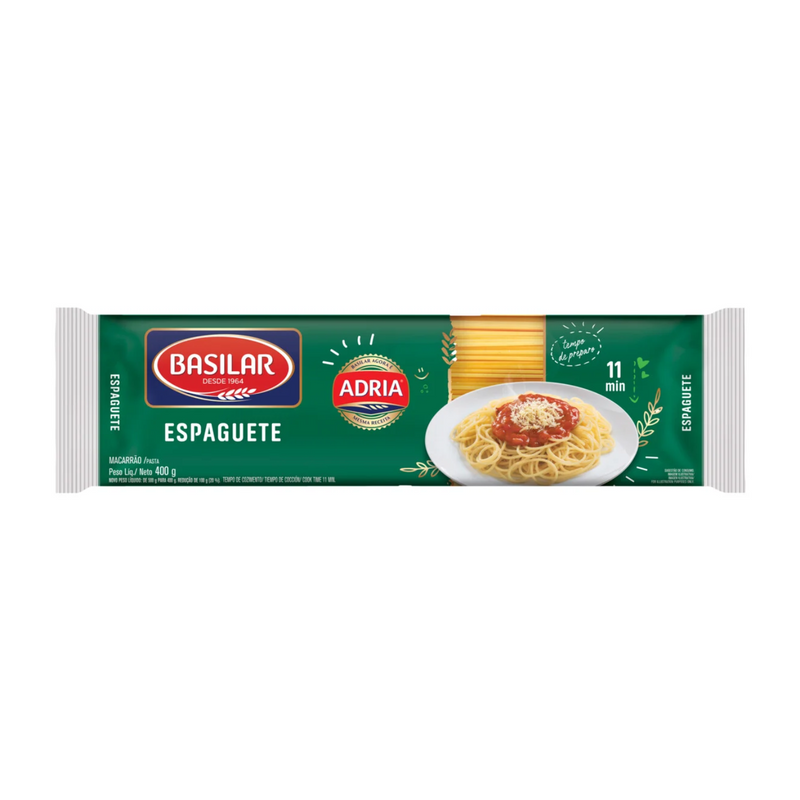 Macarrão Basilar Espaguete Pacote 400g