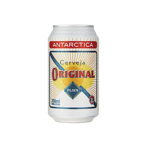 Cerveja Antártica Original Pilsenclara lata 350ml  Cx 12un