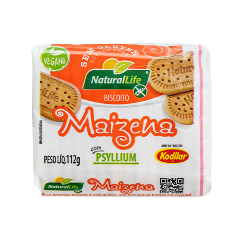 Biscoito de Maizena Vegano Sem Glúten Kodilar 112g