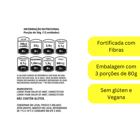 Tapioca Fort Da Terrinha Fibra 240g