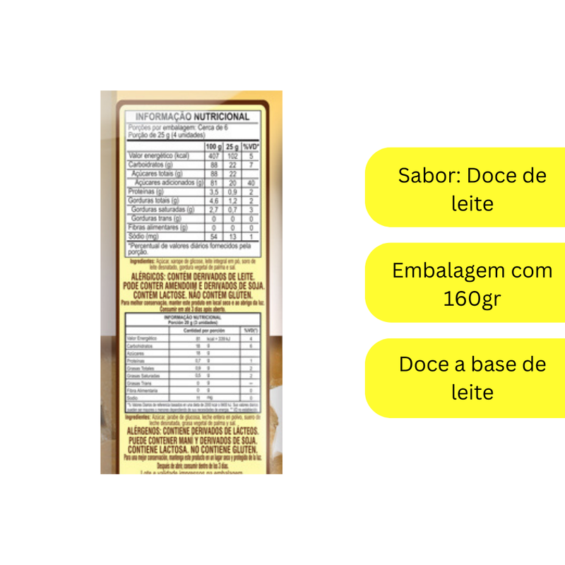 Fondant De Leite Dacolônia Doce De Leite 160g