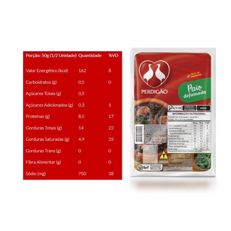 Linguiça Paio Perdigão 370g