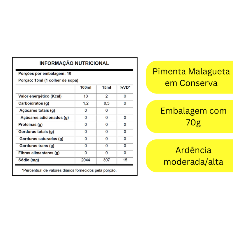 PIMENTA MALAGUETA VERM DA TERRINHA 70G