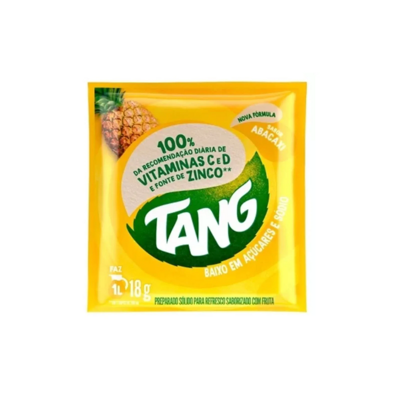 Refresco em Pó Tang Abacaxi 18g - Caixa com 18 Unidades