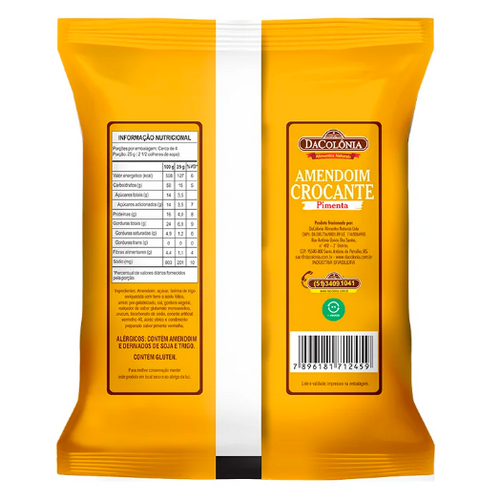 Amendoim Crocante Pimenta 90g- DaColônia