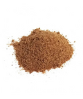 Açúcar mascavo em pó - textura natural granulada cor caramelo
