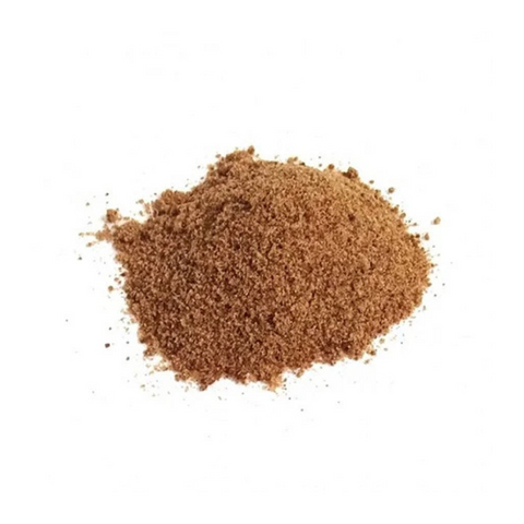 Açúcar mascavo em pó - textura natural granulada cor caramelo