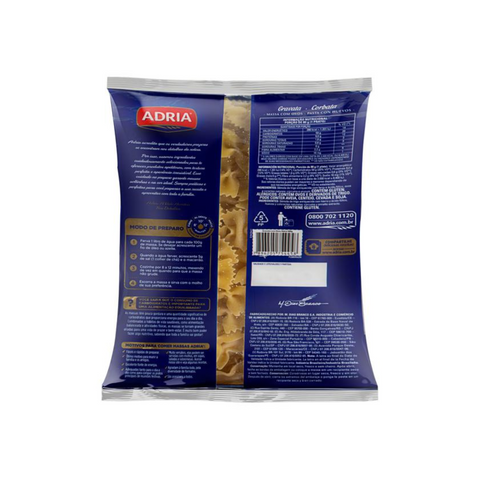 Macarrão de Sêmola com Ovos Gravata Adria Pacote 500g