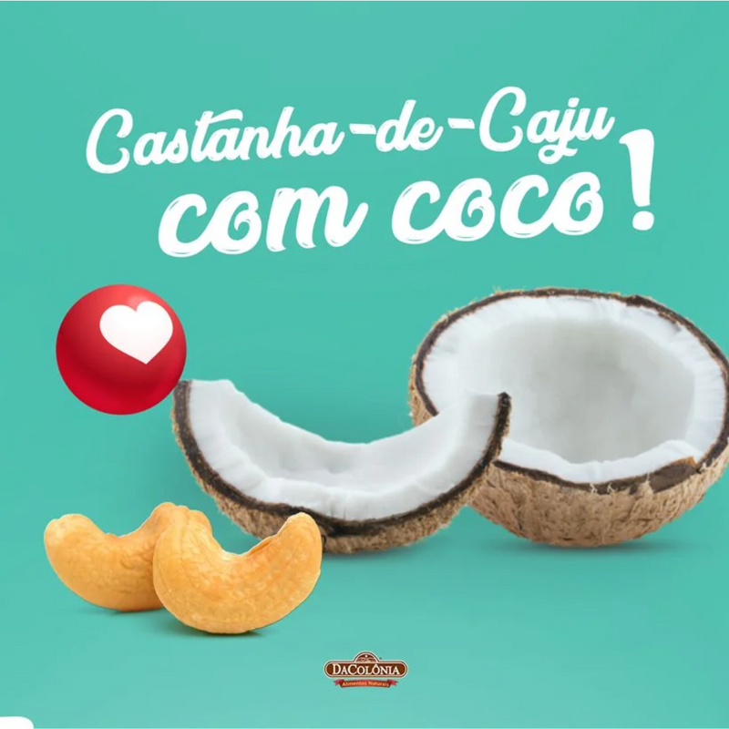 PASTA CASTANHA DE CAJU C/COCO 200G - DACOLÔNIA