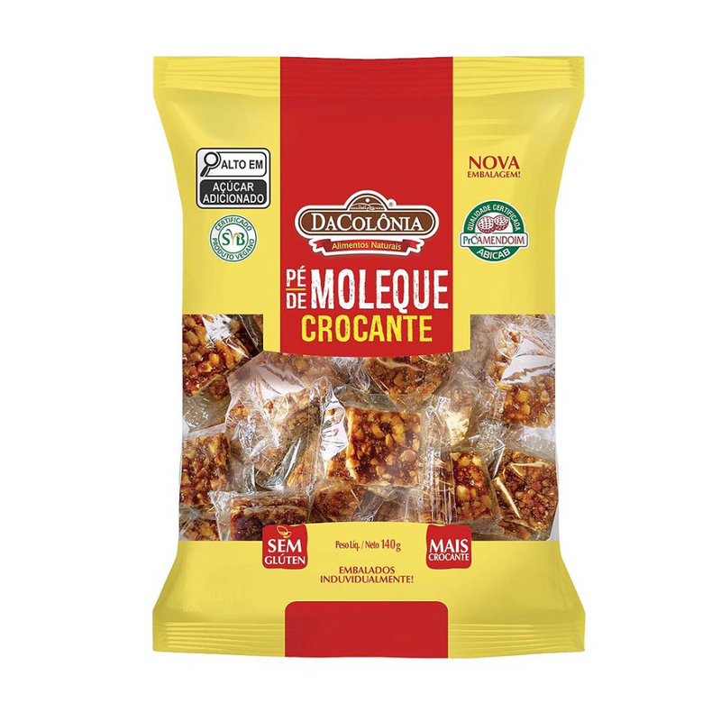 Pé De Moleque Crocante DaColônia 140g