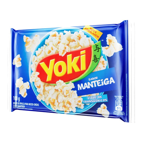 PIPOCA PARA MICRO-ONDAS MANTEIGA YOKI PACOTE 100G