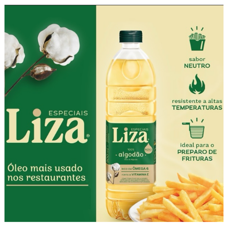Liza - Óleo de algodão 900ml