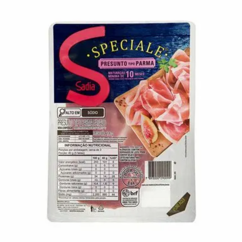 Presunto Parma Fatiado Sadia Speciale 100g