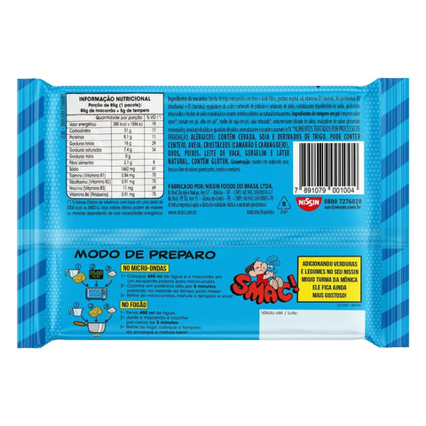 Macarrão Instantâneo Nissin Turma da Monica Carne Suave 85g