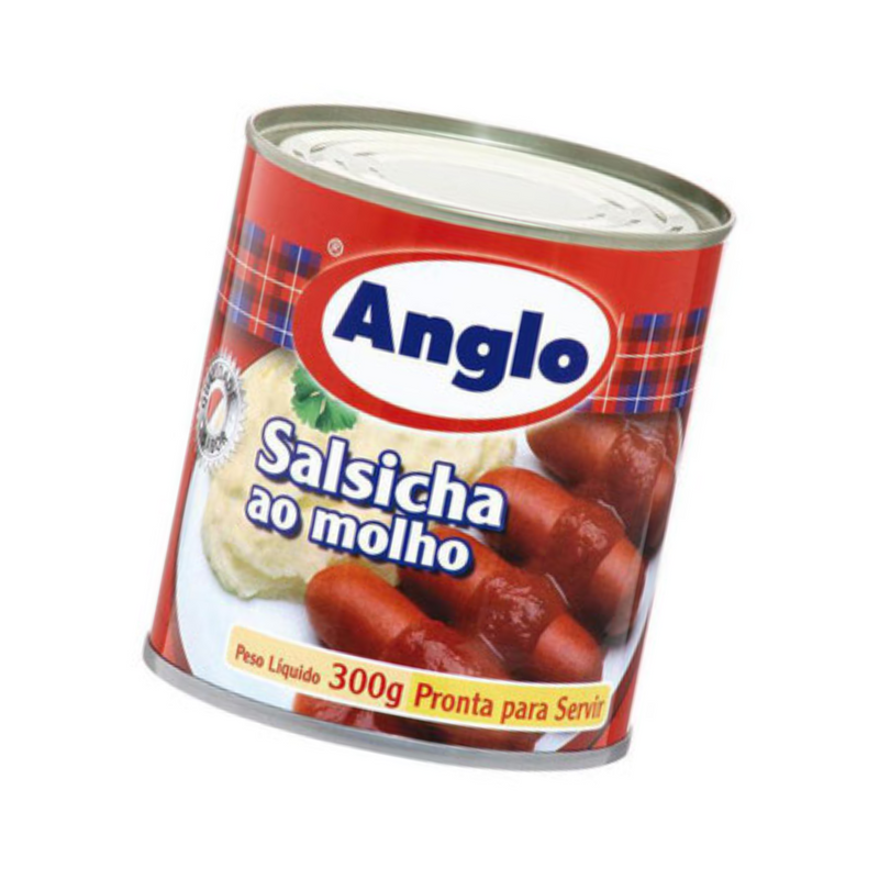Salsicha Conserva Anglo 300G Ao Molho