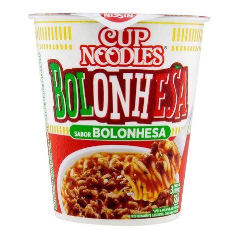 Macarrão Instantâneo Cup Noodles 68G - Nissin - BOLONHESA