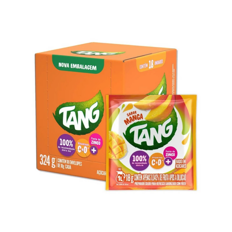 Tang Suco Em Pó Manga 18g - 1 Caixa Com 18 Sachês