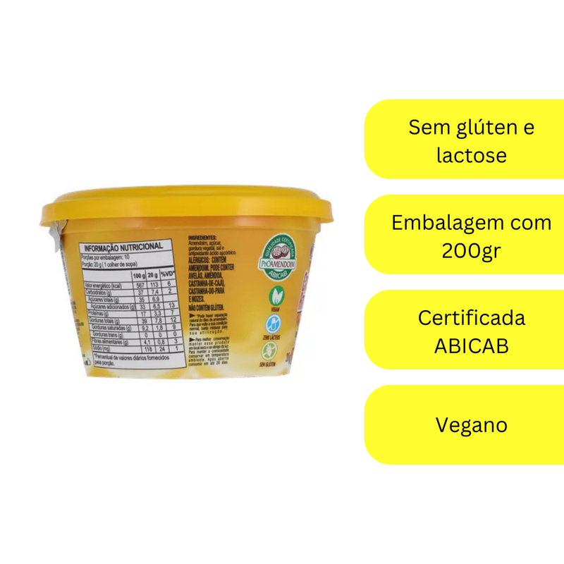 Creme De Amendoim Sabor Paçoca Dacolônia Vegan 200g