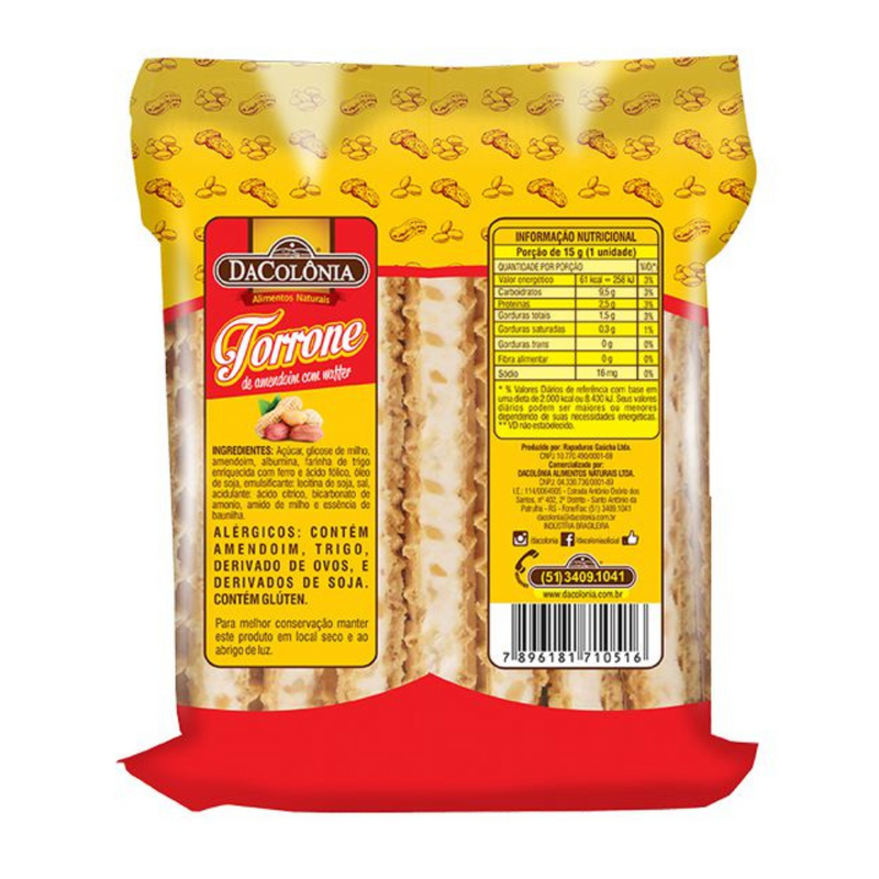 Torrone de Amendoim com Waffer 150g