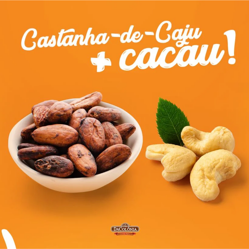 PASTA CASTANHA DE CAJU C/CACAU 200G - DACOLÔNIA