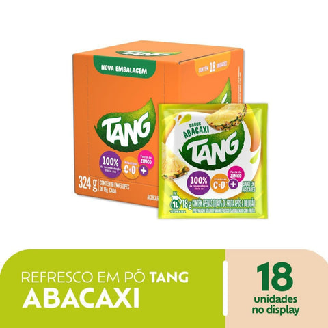 Refresco em Pó Tang Abacaxi - Display 18x18g