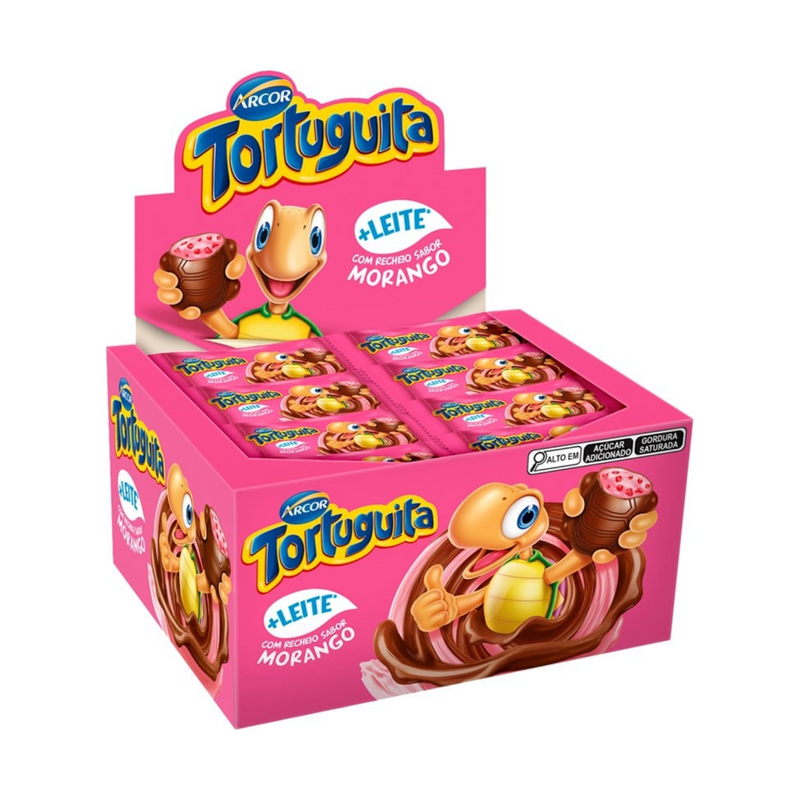 TORTUGUITA MORANGO 15,5 GR - Display 24un