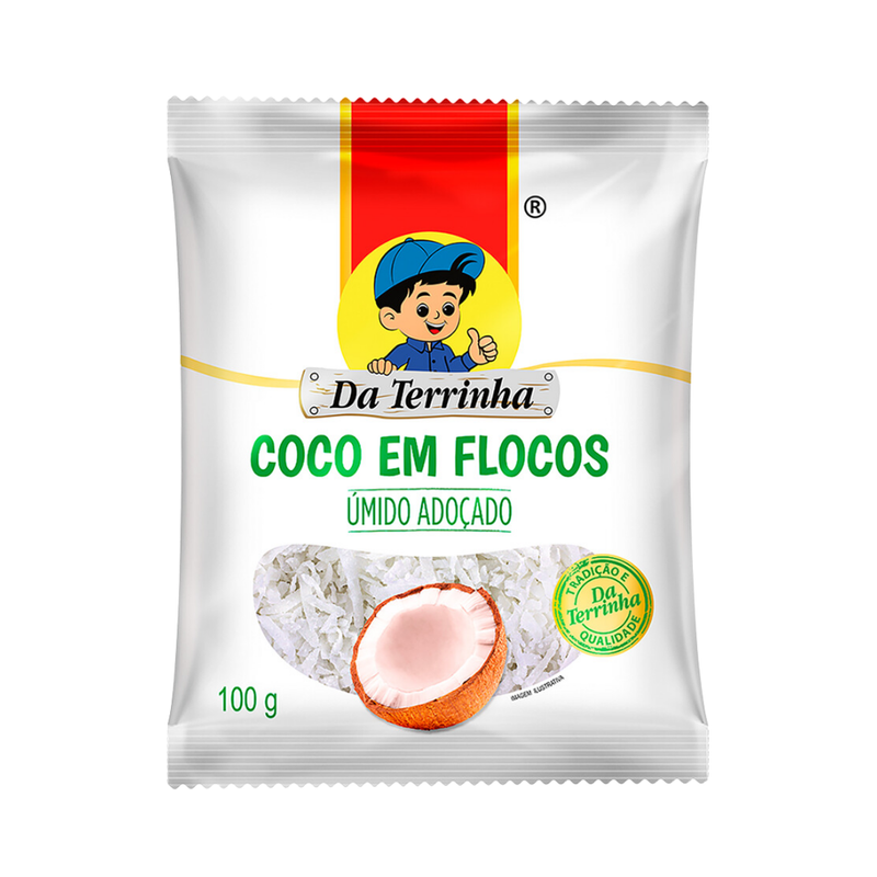 COCO RALADO UMIDO ADOCADO DA TERRINHA 100G