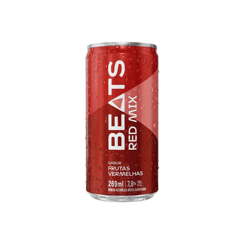 Beats Red Mix Frutas Vermelhas Lata 269ml  CX 8 Unidades