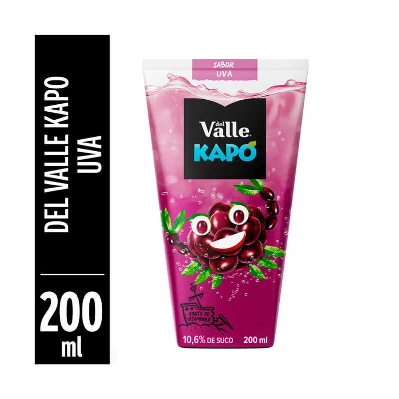 SUCO KAPO DEL VALLE 200ML UVA