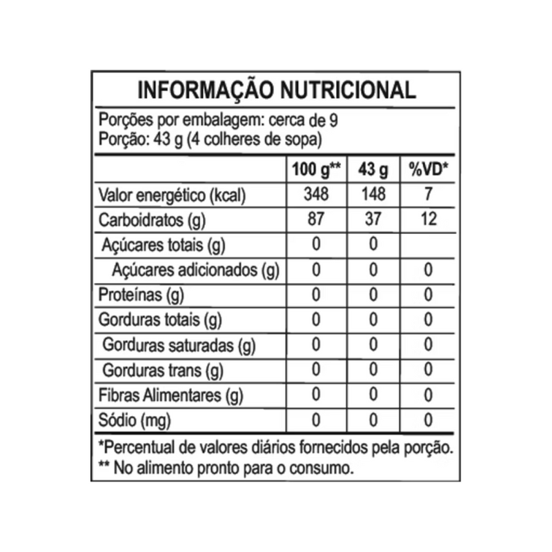 TAPIOCA DA TERRINHA GRANULADA 400 G